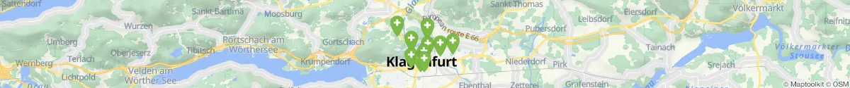 Kartenansicht für Apotheken-Notdienste in der Nähe von Annabichl (Klagenfurt  (Stadt), Kärnten)